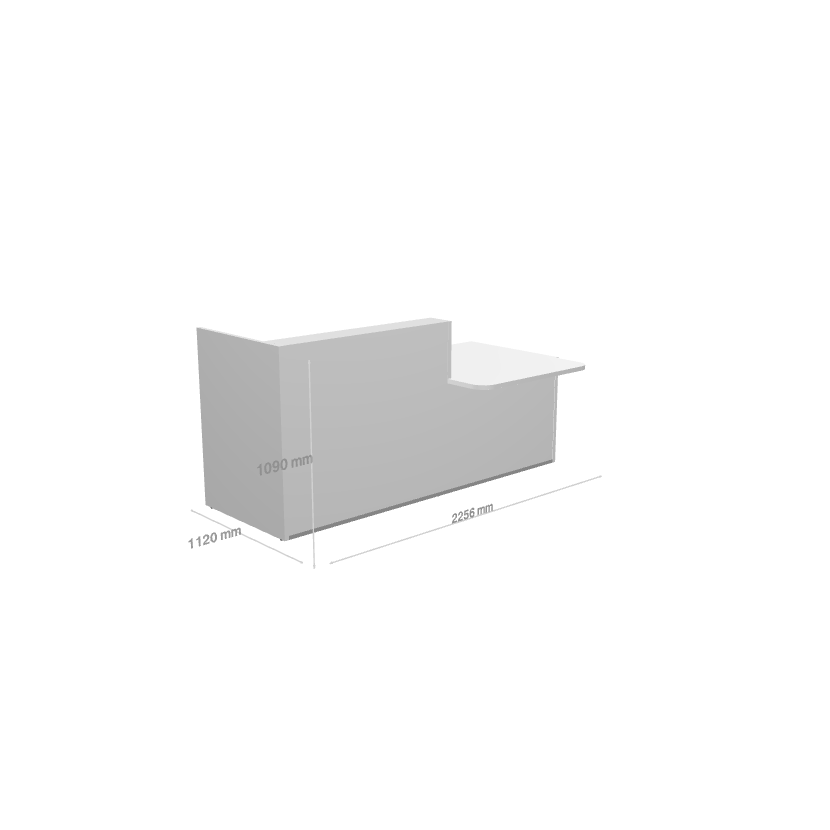 TERA - Banque d'Accueil PMR Droite 225.6x112cm
