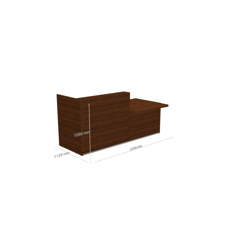 TERA - Banque d'Accueil PMR Droite 225.6x112cm