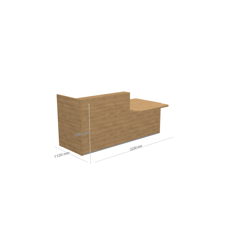 TERA - Banque d'Accueil PMR Droite 225.6x112cm